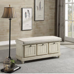Woodwell Bench - Antique White