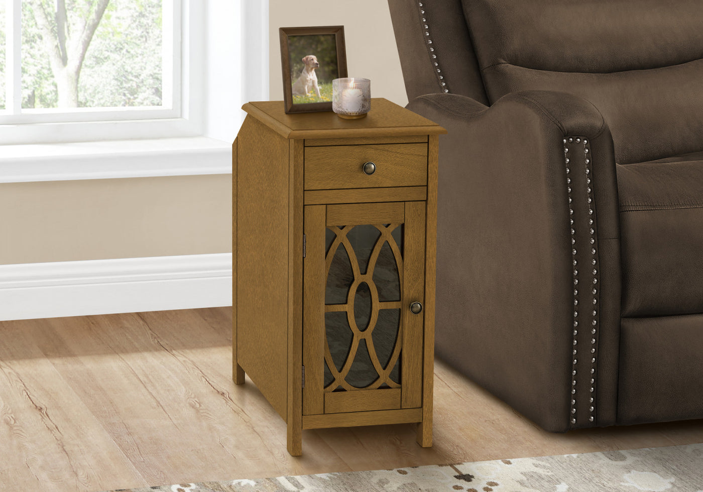 Elric Side Table - Taupe