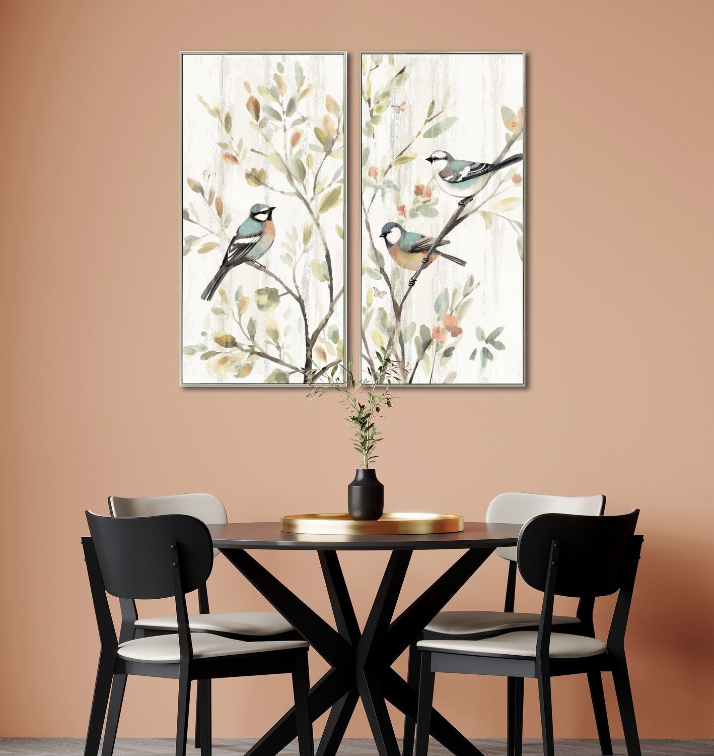 Springtime Conversation I Wall Art - Neutral - 48 X 24