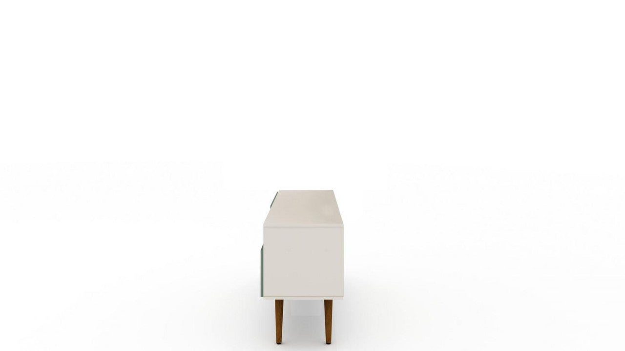 Otuken 54" TV Stand - Off White/Mint Green