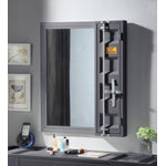 Konto Industrial Vanity Mirror - Gunmetal Grey