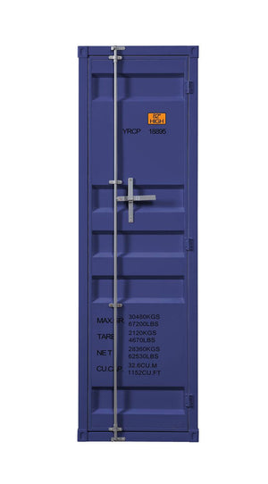 Konto Industrial Tall Wardrobe - Blue