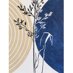 Feeling Connected Abstract Wall Art - Beige & Blue