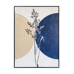 Feeling Connected Abstract Wall Art - Beige & Blue