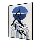 Feeling Connected Abstract Wall Art - Black & Blue