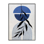 Feeling Connected Abstract Wall Art - Black & Blue
