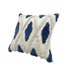 Feeling Connected Decorative Cushion - Blue, White