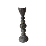 Free Spirit Large Candle Holder - Black, White
