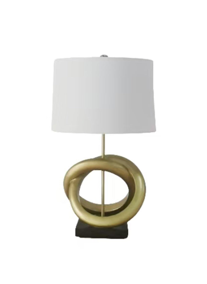 In Harmony Table Lamp - White, Gold