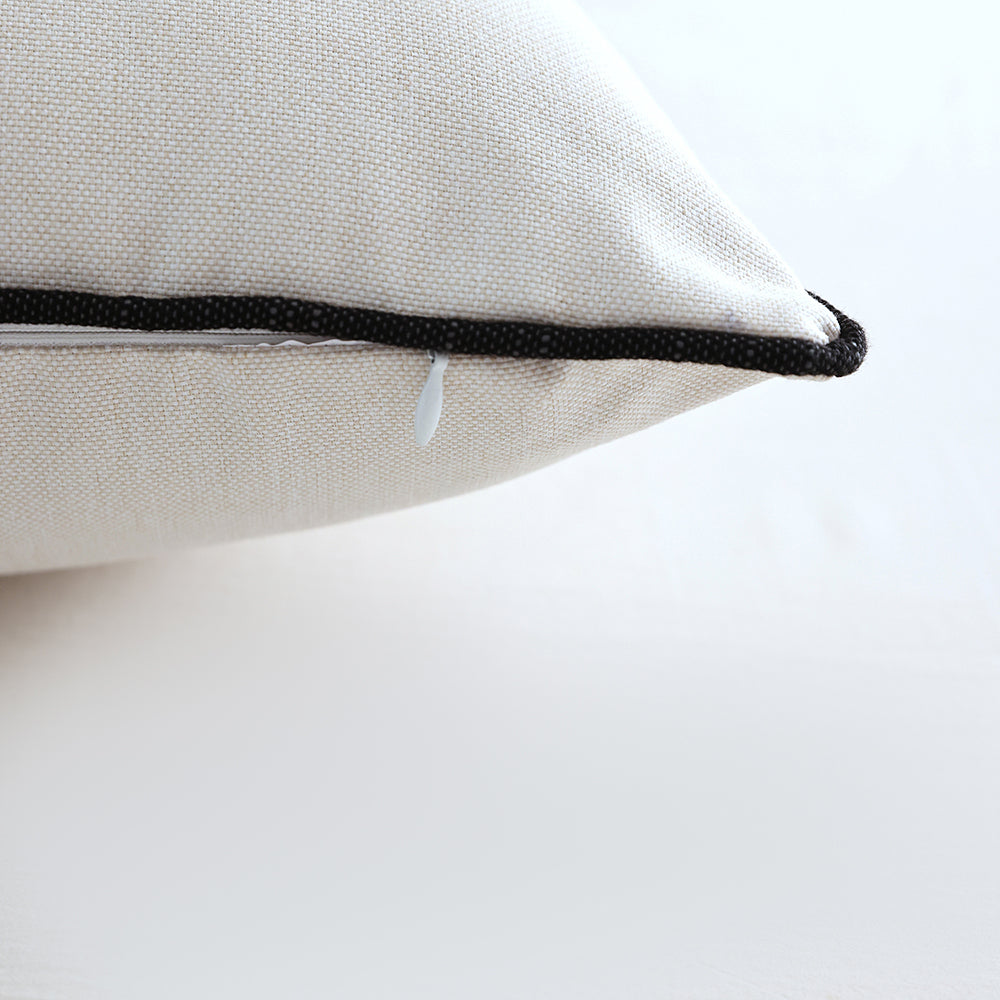 Summer Breeze Outdoor Decorative Accent Cushion - Black