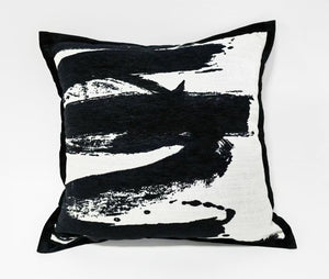 Whimsical Touches 18" x 18" Cushion - Black, White