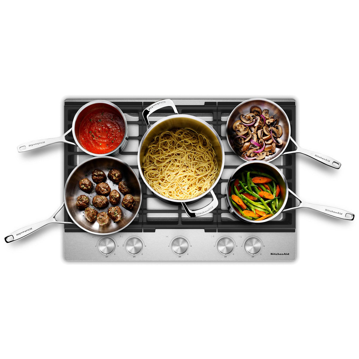 KitchenAid Stainless Steel Gas Cooktop - KCGK330SSS