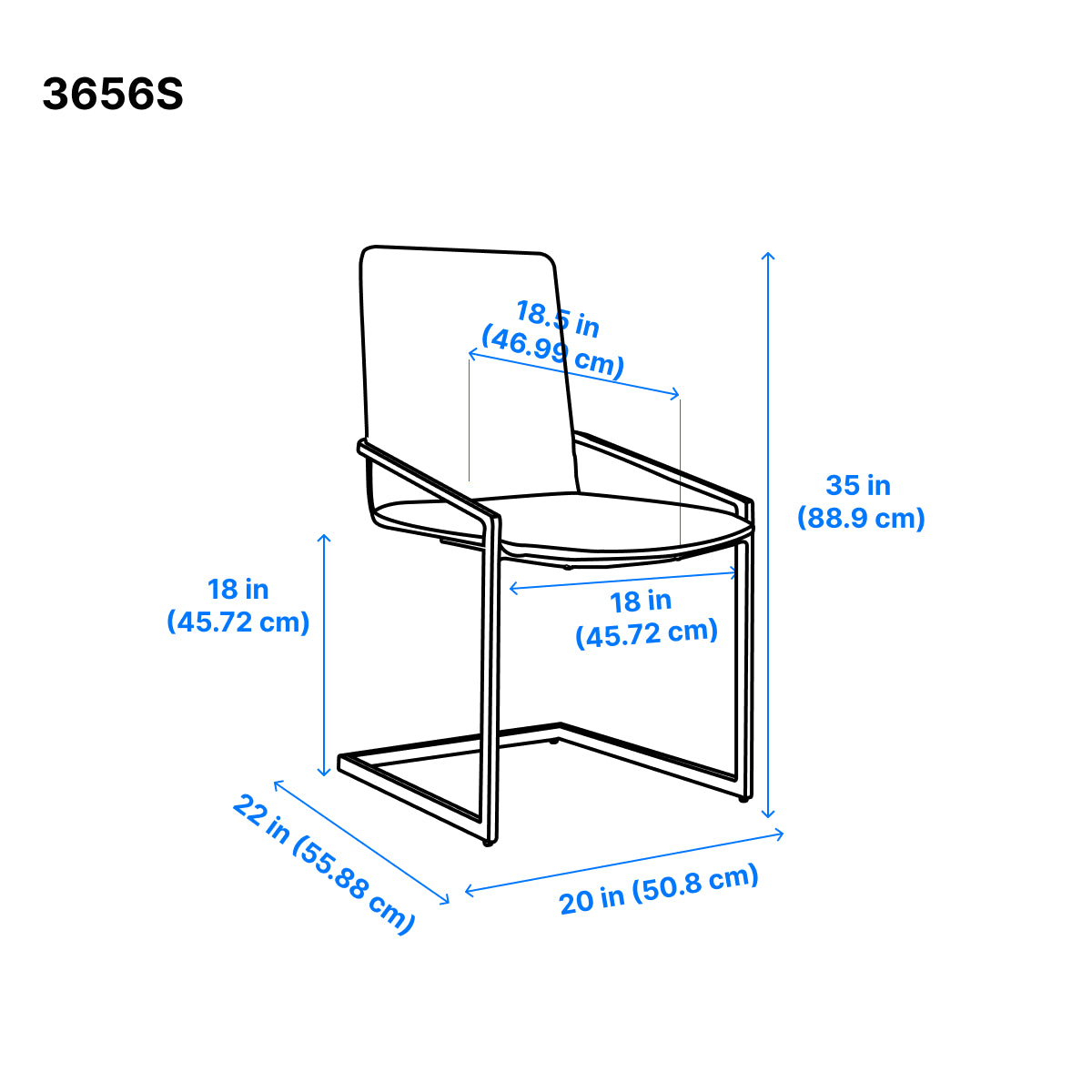 Ariya Dining Chair - White - Set Of Two