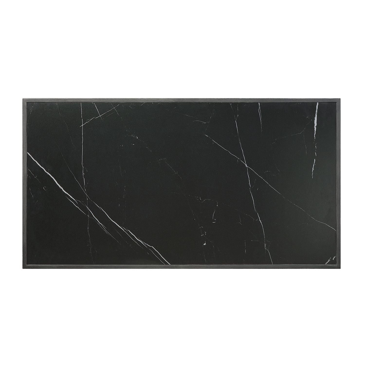 Desta End Table - Black Sintered Stone