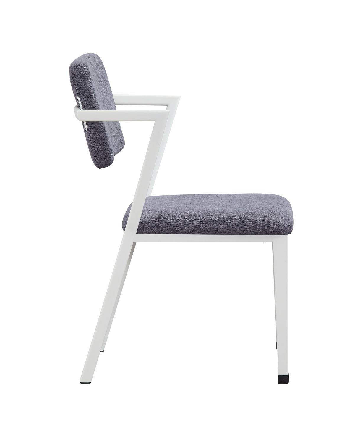 Konto Industrial Arm Chair - Grey/White