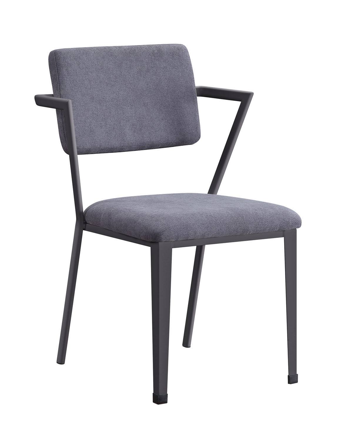 Konto Industrial Arm Chair - Gunmetal Grey
