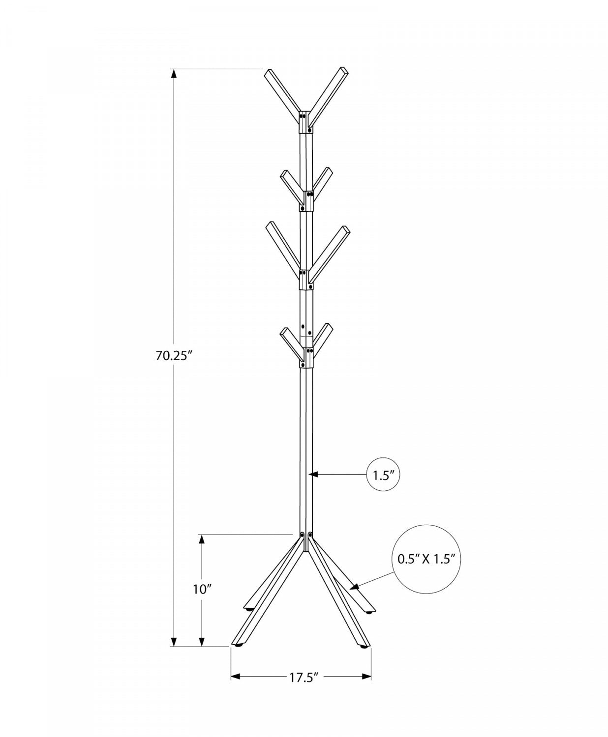Hara Coat Rack - Black