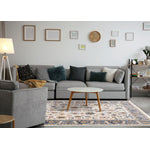 Macie Traditional Border Area Rug - Cream Blue - 8' X 11'