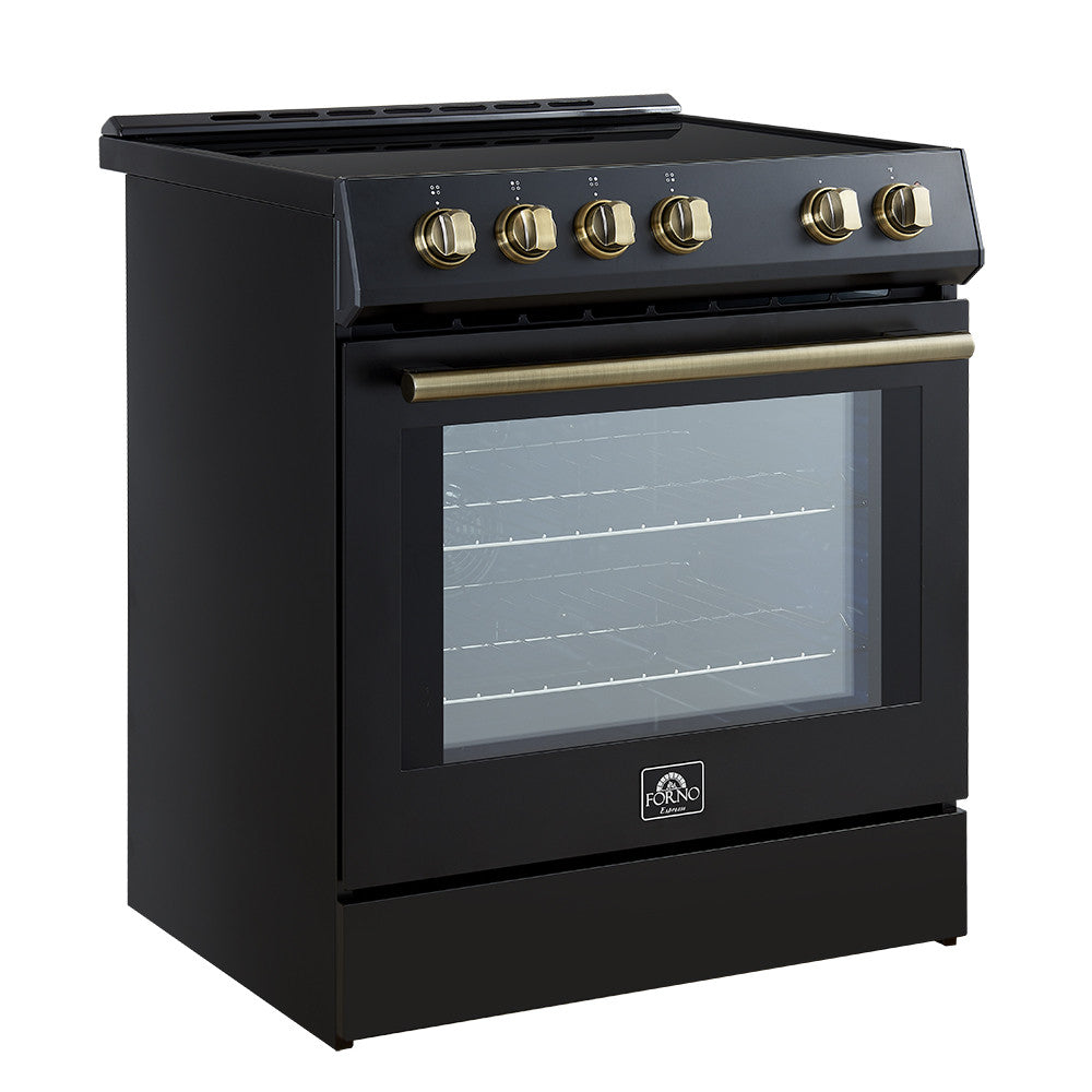 Forno Leonardo Black Slide-In Induction Range (5.0 Cu. Ft.) - FFSIN0982-30BLK
