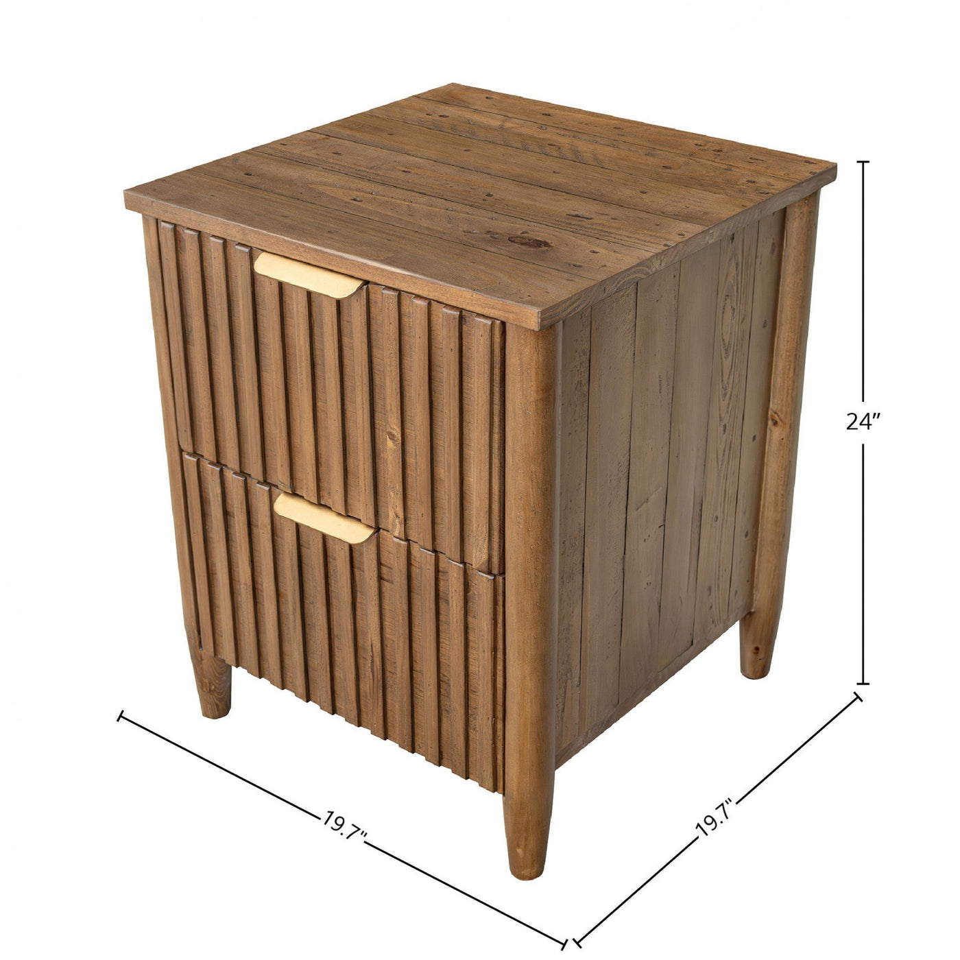 Branswell 2 Drawer Night Table - Brown