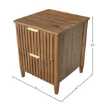 Branswell 2 Drawer Night Table - Brown