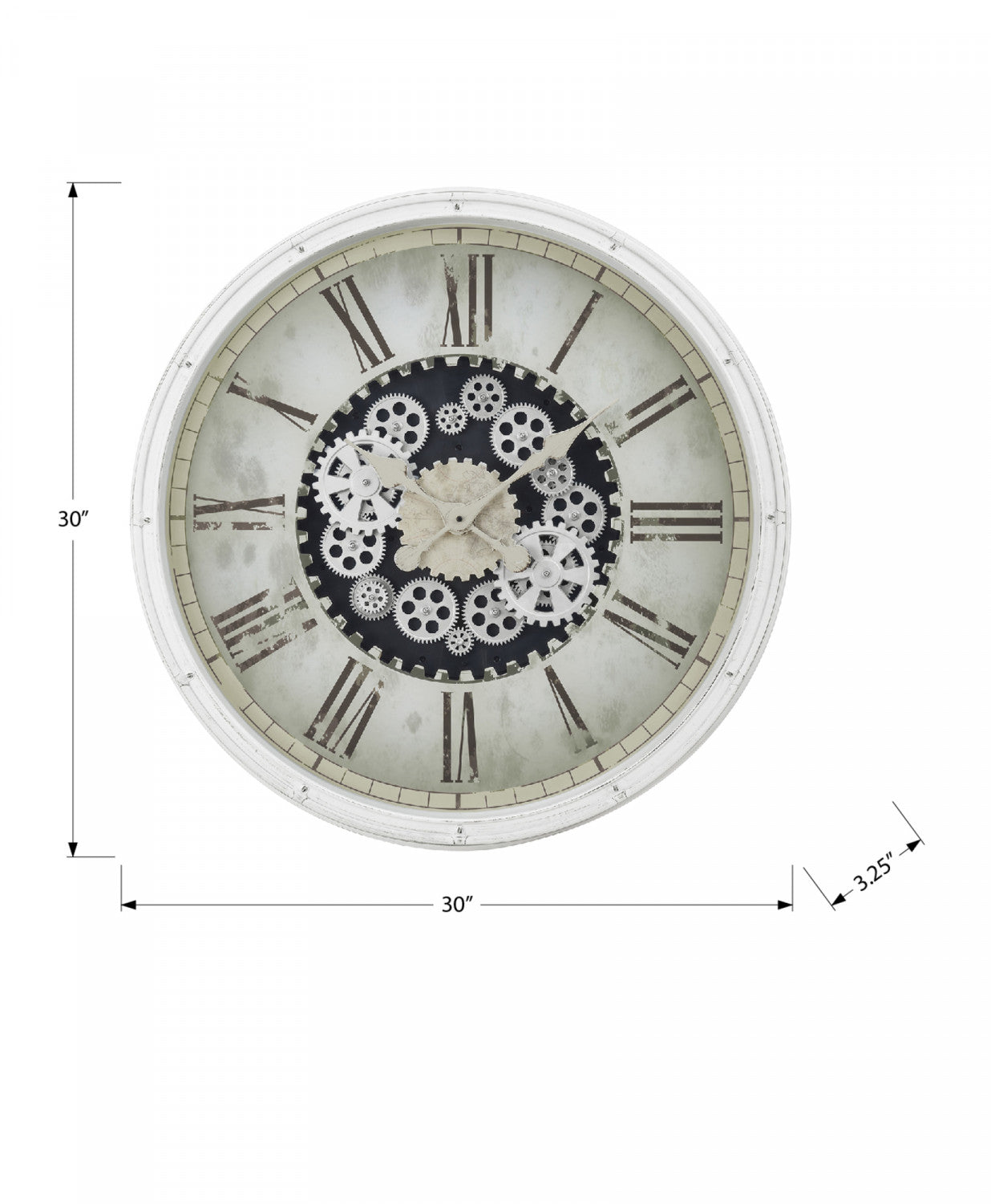 Nimbus Clock - White