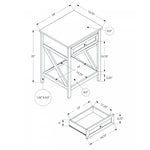Deanne Side Table - White