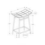 Baffin Counter Stool - Black/Grey - Set Of Two