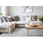 Functional Modern Arches Area Rug - Grey White - 5' X 8'