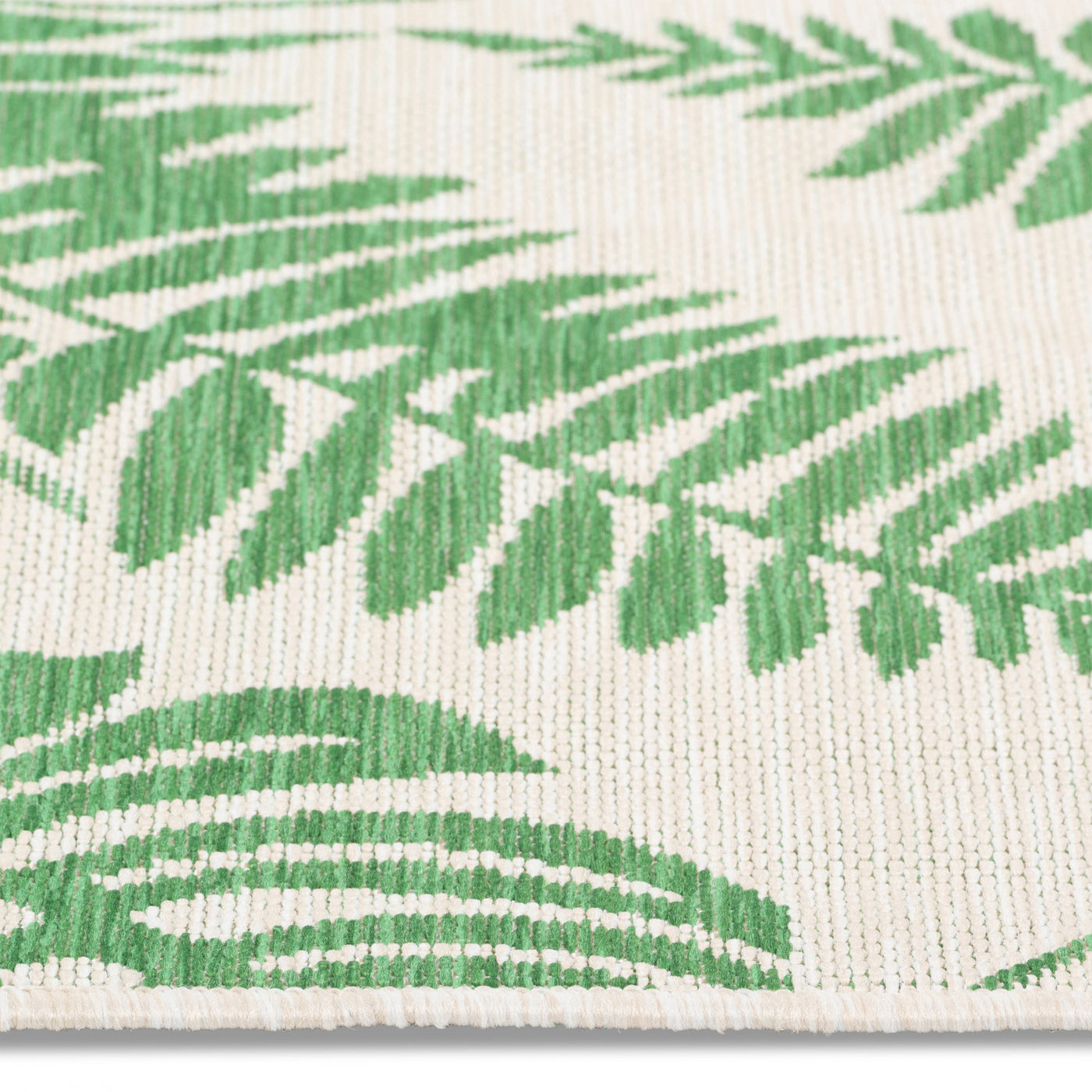 Cabana Palm Leaves Indoor/Outdoor Rug - 3' x 5' - Green