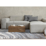 Functional Modern Area Rug - 5' X 8' - Blue/Grey