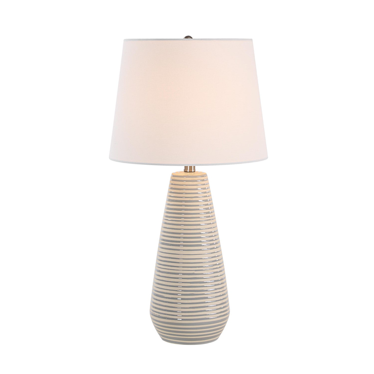 Alix Table Lamp - Glazed Gray/Ivory