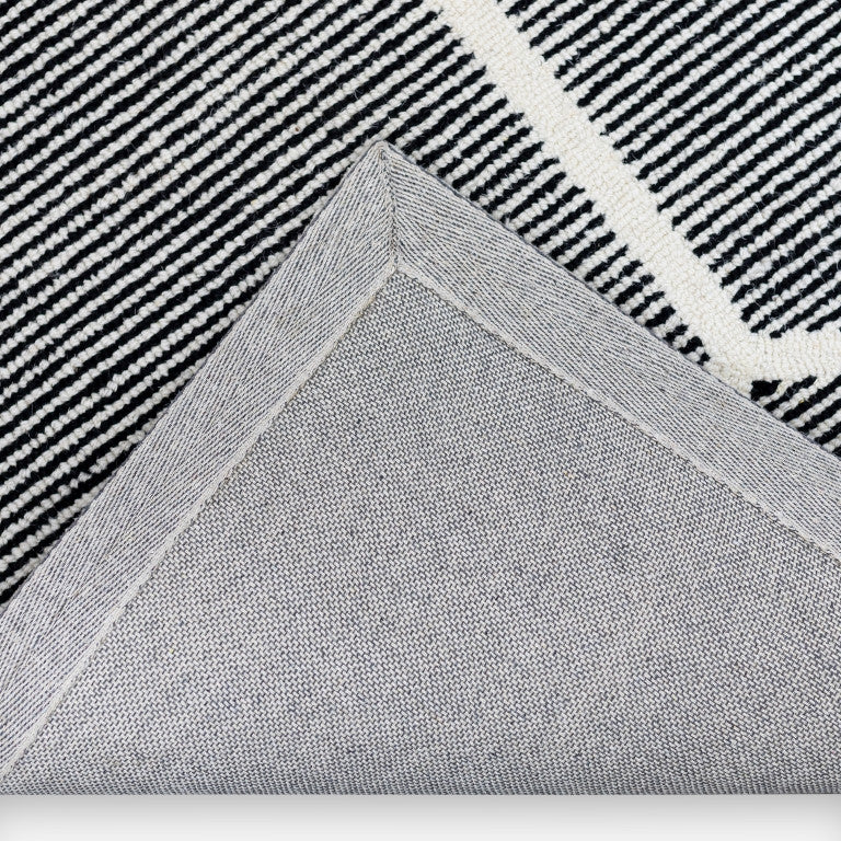 Joris Geometric Rug - 9' x 12' - Black