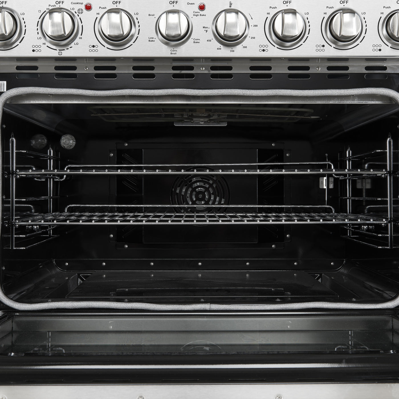 Forno Paolo 36" Stainless Steel Freestanding Electric Range With True Convection (5.44 Cu. Ft.) - FFSEL6011-36