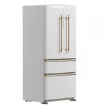 Forno Luigi White French Door Refrigerator (18 Cu. Ft.) - FFFFD1791-33WHT