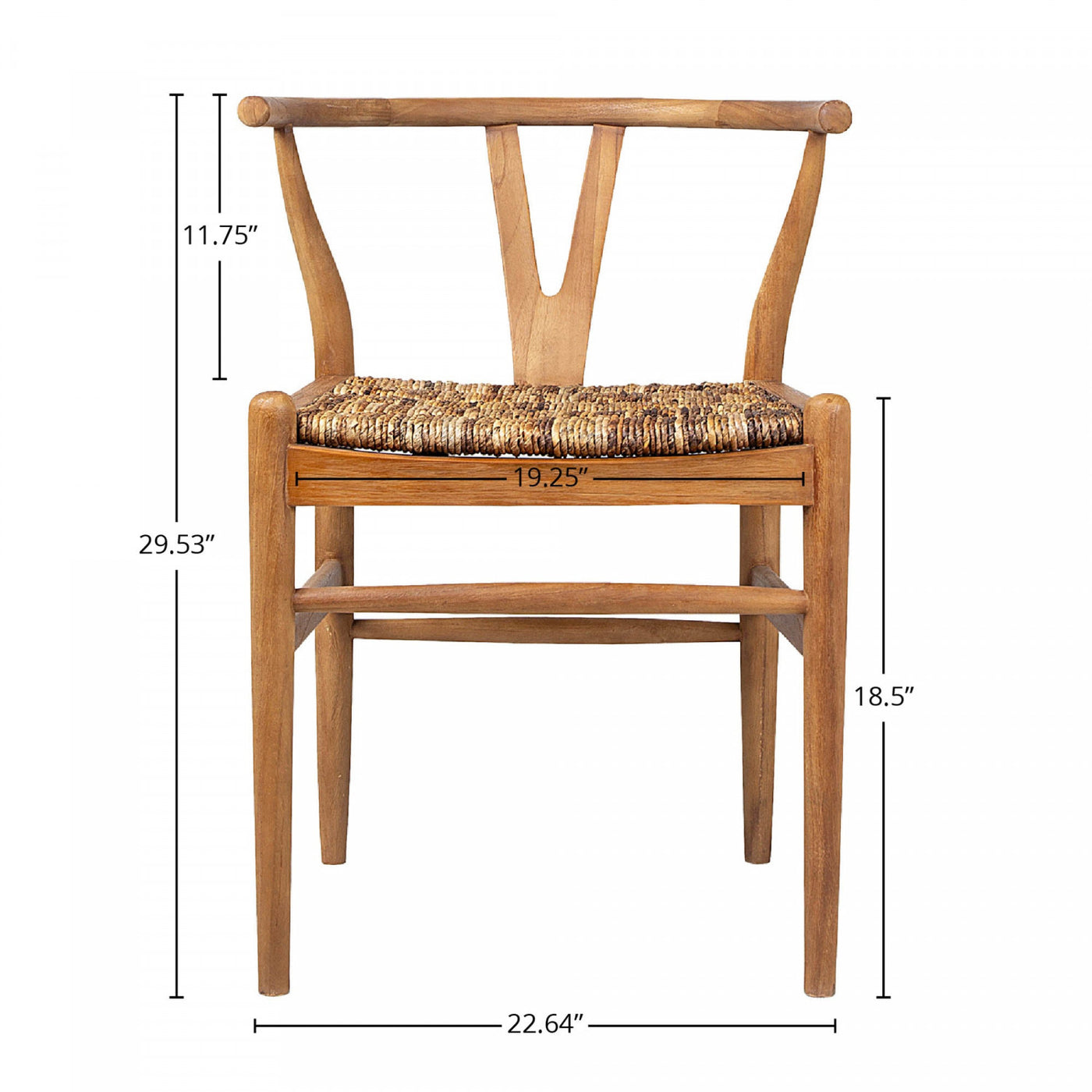 Bayan Caterpillar Twin Chair - Natural