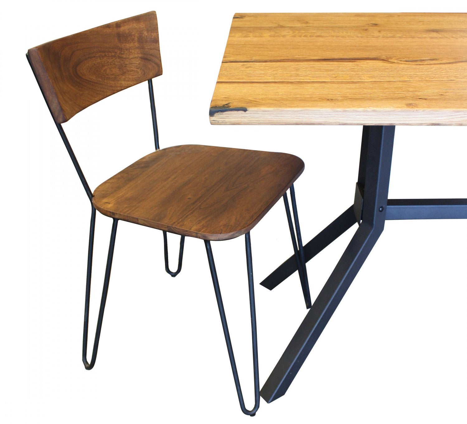 Eberlinn Dining Chair - Matte Brown - Set of Two