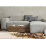 Micah Modern Galaxy Area Rug - Cream Grey Blue - 8' X 11'