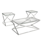 Seeley 3-Piece Coffee Table Set - Silver