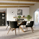 Lunvik Dining Chair - Black Velvet - Set of Two