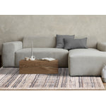 Sadie Casual Contemporary Area Rug - Grey Beige - 5' X 8'