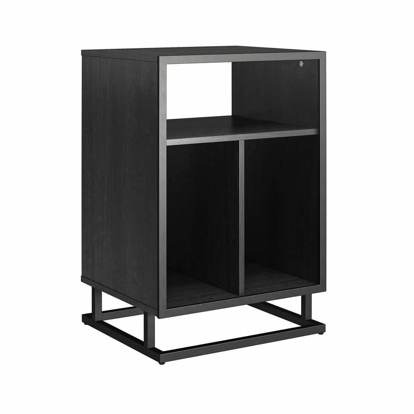 Regal Turntable Stand/End Table - Black Oak