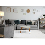 Hillary Modern Swirls Area Rug - Cream - 7' X 10'