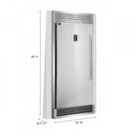 Forno Rizzuto 28" Stainless Steel Convertible Refrigerator/Freezer with Left Swing Door (13.8 Cu. Ft.) - FFFFD1933-32LS