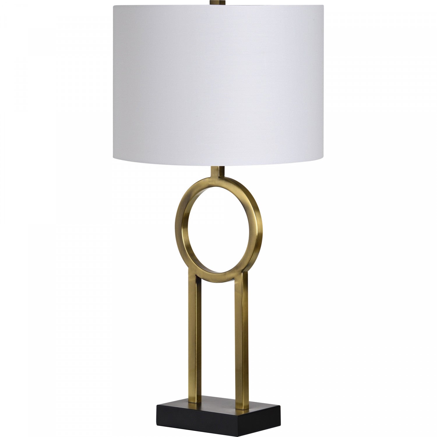 Lington Table Lamp - Plated Antique Brass/Black - Set of Two