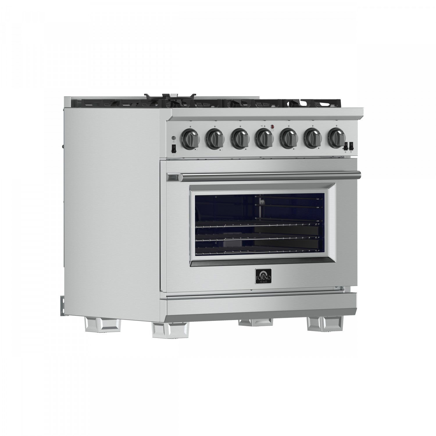 Forno Capriasca 36" Stainless Steel Freestanding Gas Range (5.36 Cu. Ft.) - FFSGS6260-36