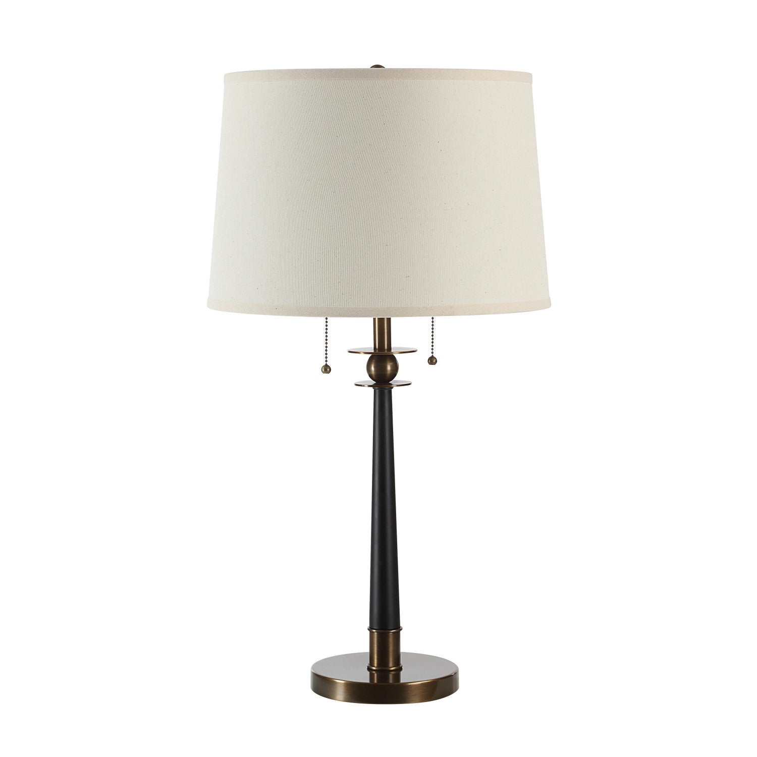 Noe Table Lamp - Dark Antique Brass/Matte Black