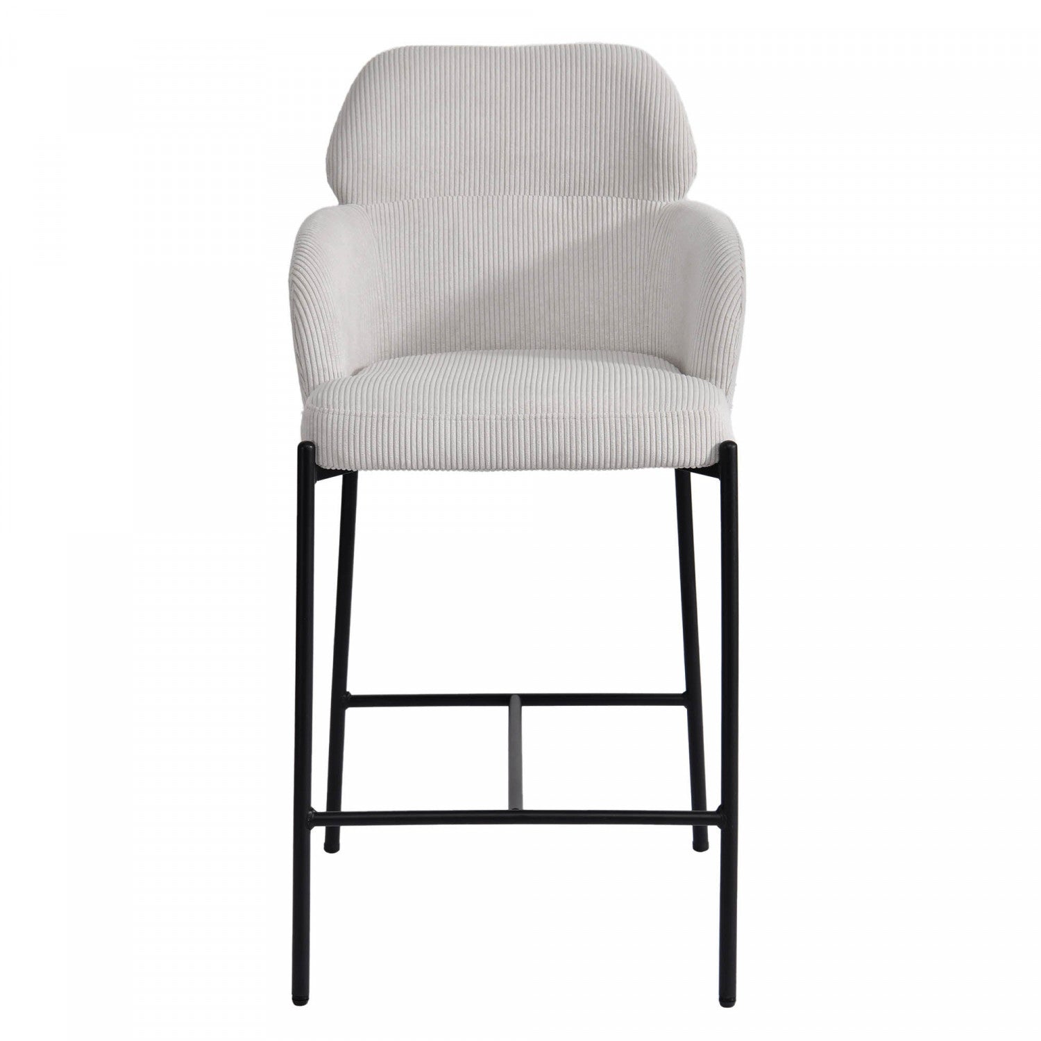 Celon Counter Stool - Corduroy White - Set Of Two
