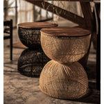 Bayan Wave Side Table - Natural