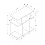 Seville Side Table - Black/Grey